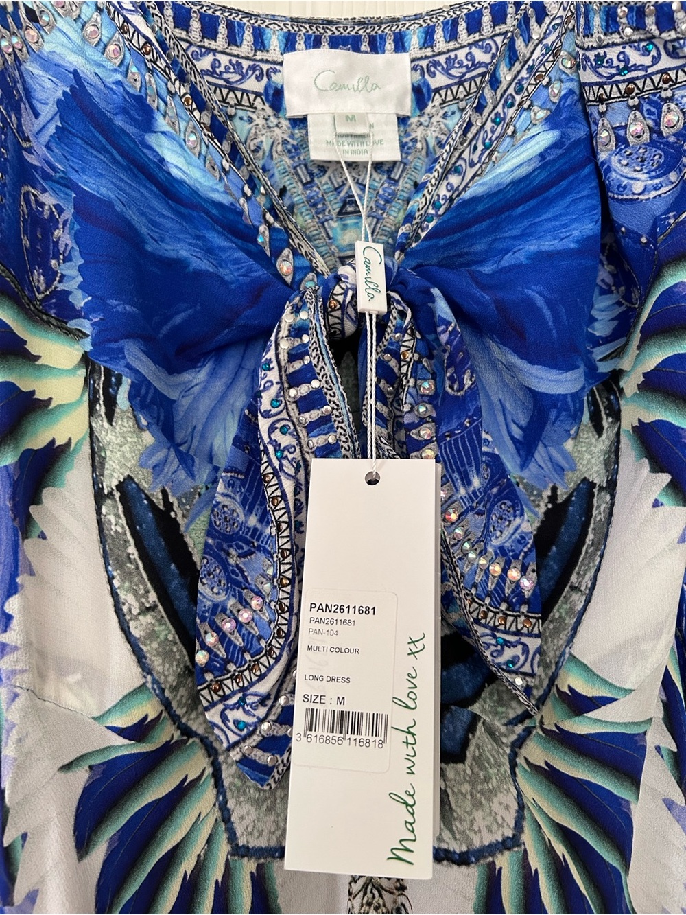 Camilla Blue Multi Maxi Dress with Tropical Print - Picture 6 of 6